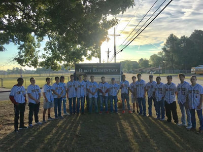 PT Baseball visits Birch Elementary students
